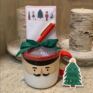 Ceramic Coffee Mug With Notepad & Pen Gift Set